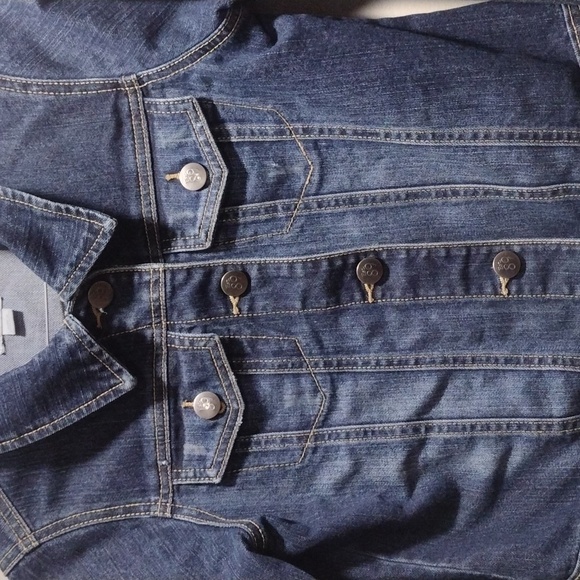 1989 Place Girls' Denim Jacket, Size L 10/12 4 Front pockets Excellent Condition - Picture 3 of 5